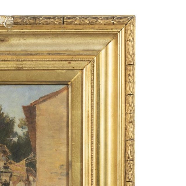 Marques De Oliveira, View of Village, Oil Painting For Sale - Image 4 of 6