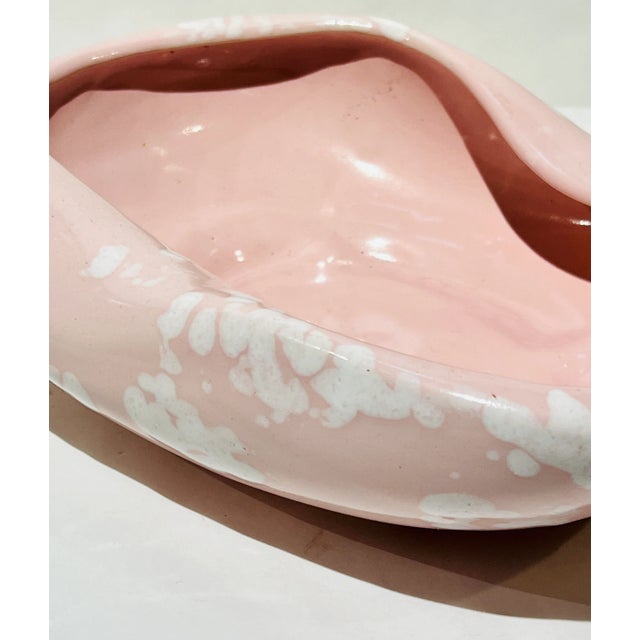 Vintage McCoy Pink and White Organic Bowl Serveware For Sale In Washington DC - Image 6 of 10