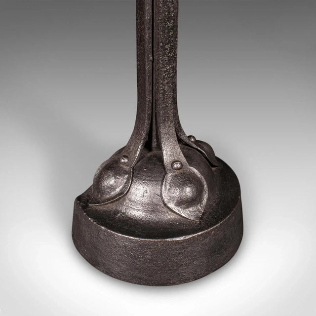 Black Antique Arts & Crafts Door Stop, English, Wrought Iron, After Liberty, Victorian For Sale - Image 8 of 9