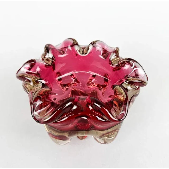 Glass Art Glass Bowl attributed to Josef Hospodka for Chribska Glassworks, 1960s For Sale - Image 7 of 11