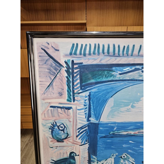 Original color lithograph by the French graphic artist Henri Deschamps, Côte d'Azur (Affiche Cannes) (after Picasso),...