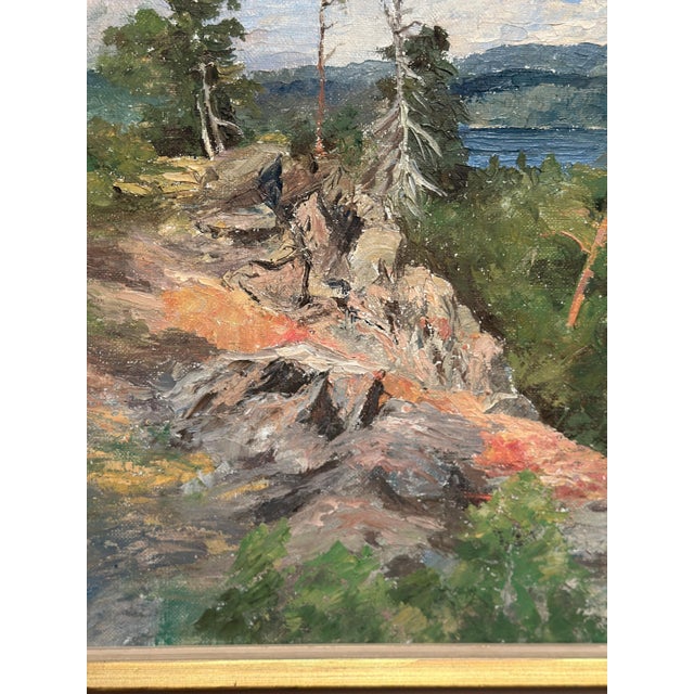 Sonia Yander, Landscape, 1983, Oil Painting on Canvas, Framed For Sale - Image 16 of 18