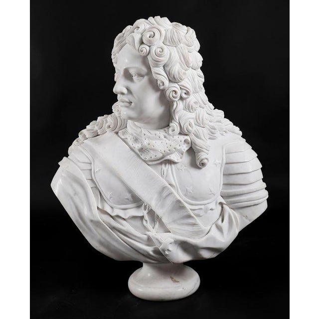 Antique 20th Century Italian Marble Bust of a Nobleman in Armour For Sale - Image 15 of 18
