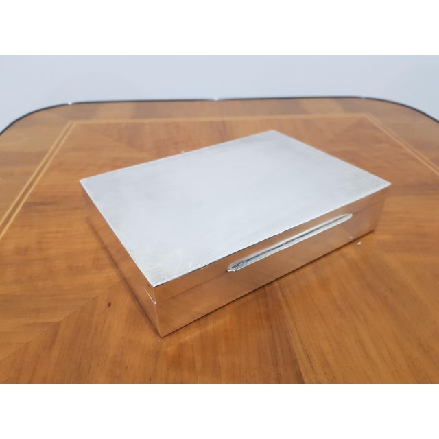 Silver Cigar Box in 925 Silver For Sale - Image 9 of 9