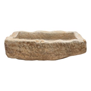 Chinese Chiseled Stone Trough, circa 1900 For Sale
