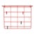 Metal Dutch Red Metal Wire Hanging Coat Rack, 1960s For Sale - Image 7 of 7