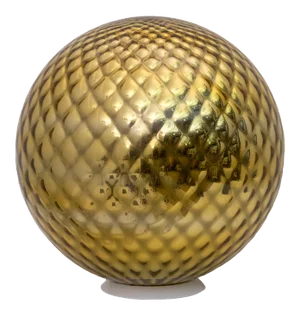 Mid-Century Modern Italian Murano Glass & Gold Diamond Table Lamp, 1970s