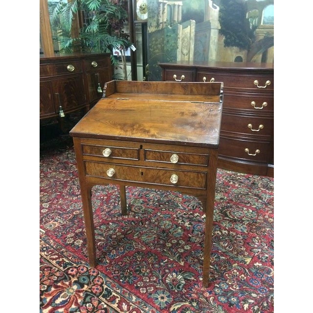 Antique Plantation Desk, Rustic Walnut Desk For Sale - Image 4 of 13