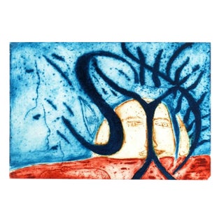 Lidoyne, Abstract Aquatint Etching - Testigos For Sale