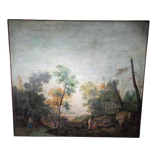 Italian Artist, Pastoral Scene, 1900, Oil on Canvas For Sale