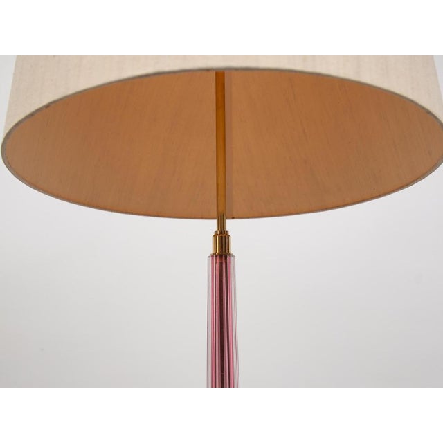 Pink Art Glass Floor Lamp by Barovier E Toso, Italy, 1956 For Sale - Image 12 of 14