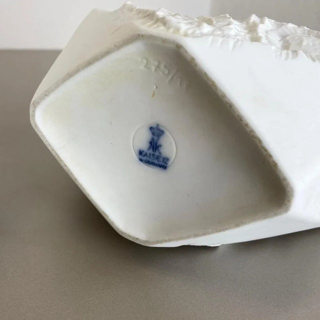 Op Art German Biscuit Porcelain Vases from Ak Kaiser, 1970s, Set of 2 For Sale - Image 12 of 15