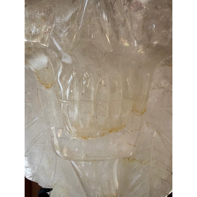Balam: Monumental Hand-Carved Brazilian Smoky Quartz Sculpture With Natural Elestial Formation For Sale - Image 13 of 16