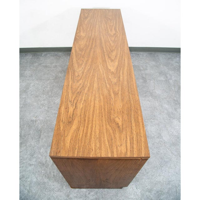 1960s Mid Century Dresser Credenza Morris of California Walnut Drawer 9 Drawer For Sale - Image 4 of 12