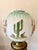 Antique Bradley & Hubbard Banquet Brass & Onyx Parlor Lamp, Electrified W/ Painted Globe For Sale - Image 10 of 18