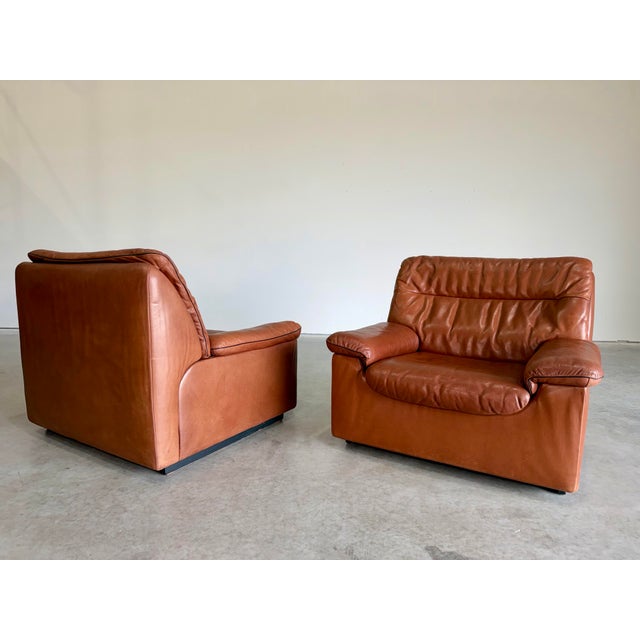De Sede De Sede Attrb Ds-66 Lounge Chair, a Pair. Switzerland c.1970’s For Sale - Image 4 of 12