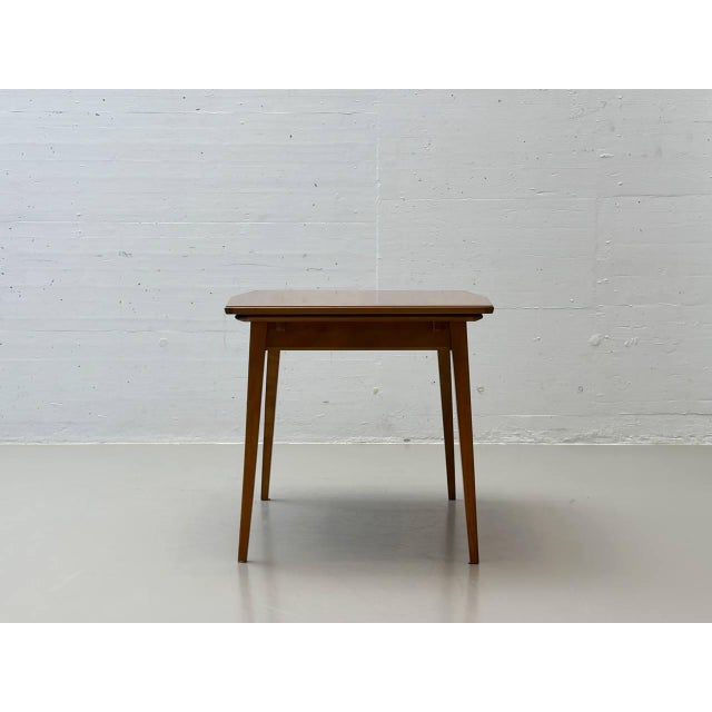 Extendable Dining Table in Cherry Wood from Willisau, Switzerland, 1960s For Sale - Image 6 of 17
