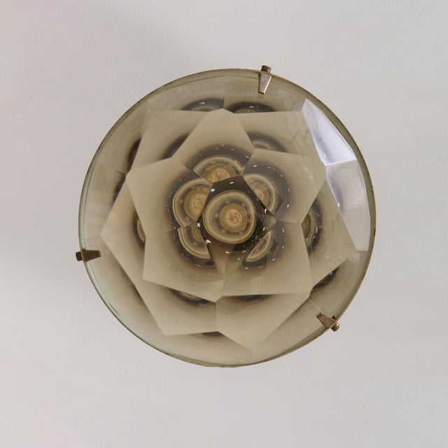 Brass Model 1995 Pendant Light by Max Ingrand for Fontana Arte, 1960s For Sale - Image 8 of 8