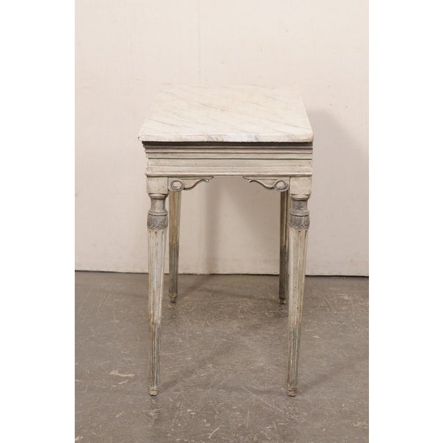 18th C. Italian Console W/Faux Marble Top For Sale In Atlanta - Image 6 of 12