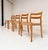 Timeless danish craftsmanship from the 1960s! a beautiful, elegant set of four oak model 84 chairs by niels otto møller....