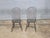 Store Item: Pair of David T Smith Bow Back Windsor Chairs Dark Green Finish Ohio Bench Made Description: Each Chair has a...