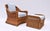 Chestnut 1980s Italian Wicker Works Braided Rattan Seating Set, 3 Pieces For Sale - Image 8 of 11