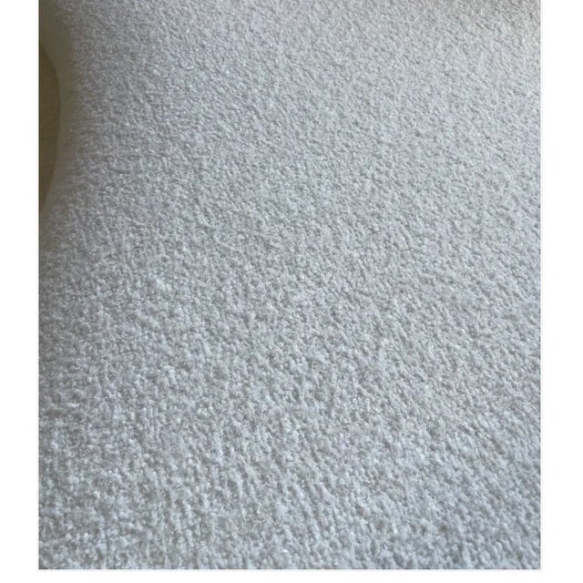 2020s Showroom Sample Bernard White Curved Boucle Sofa For Sale - Image 5 of 8