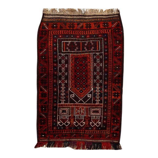 Vintage Persian Scatter Rug, 3'1" X 4'8" For Sale