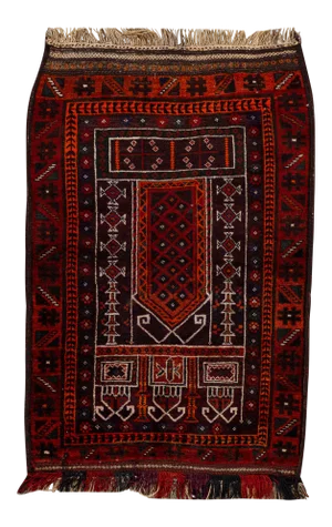 Vintage Persian Scatter Rug, 3'1" X 4'8"