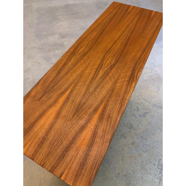 Brown Walnut Bookcase with New Chrome Feet from Wk Möbel For Sale - Image 8 of 11