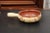 Mid 19th Century French 19th Century Glazed Pottery Serving Dish with Terracotta and Gold Glaze For Sale - Image 5 of 12