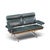 Charles & Ray Eames for Herman Miller Model Es108 Mid Century Walnut and Leather Two-Seat Sofa For Sale - Image 9 of 10