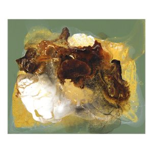 Quiet Earth - Minimalist Gold, Brown Tone Abstract Contemporary Original Artwork by Clara Berta