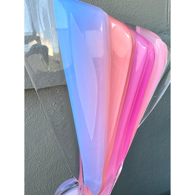 Vintage Monumental Lucite Fan Sculpture For Sale - Image 12 of 12