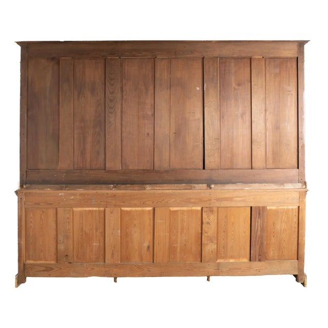 Vintage French Country Large Bookcase Display Cabinet, Circa 1960 For Sale - Image 11 of 11