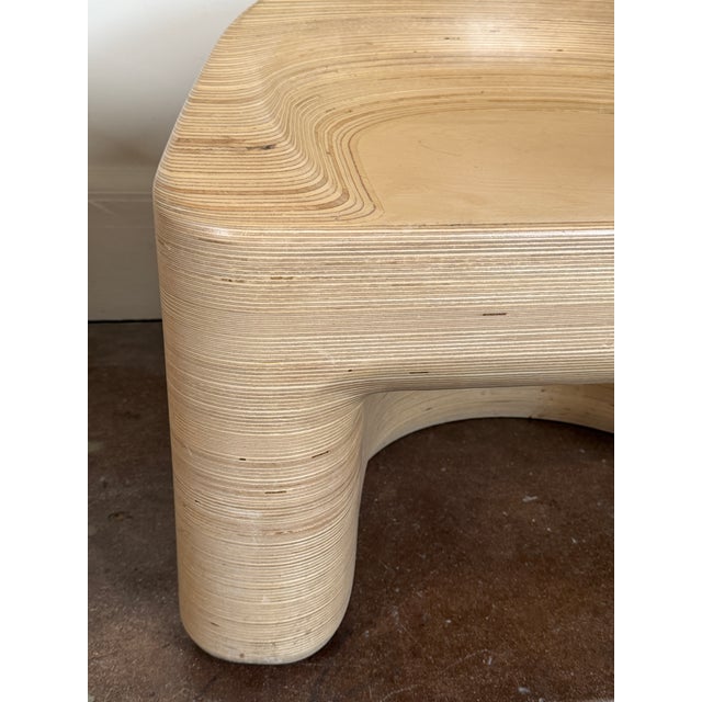 2000 - 2009 Organic Mid Century Modern Style Stacked Plywood Lounge Chairs For Sale - Image 5 of 13