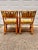 Mid 20th Century Vintage 6 Piece Rattan Glass Top Dining Set With 4 Chairs, Two With Arms For Sale - Image 5 of 12