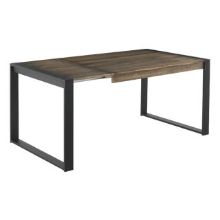 New Extendable Dinning Table for Indoor and Outdoor with Wood Top For Sale