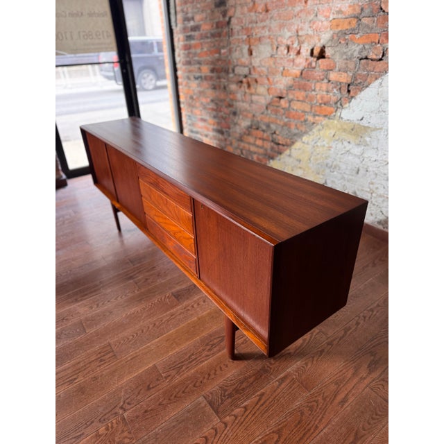 Norwegian Sculpted Teak Sideboard - Mid-Century Modern | Circa 1960 For Sale - Image 4 of 12
