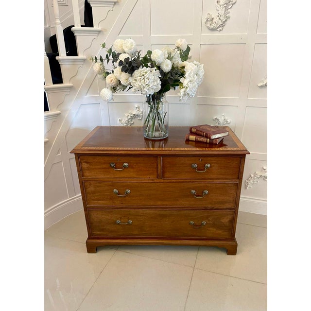 Antique Victorian Mahogany Chest of Drawers, 1860 For Sale - Image 10 of 10