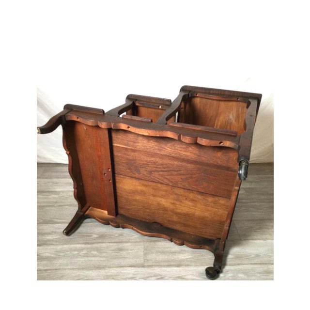 Vintage Traditional 3 Tier Wooden Step Ladder Decorative Display, Side Table For Sale - Image 6 of 6