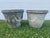 Pair of Weathered Neoclassical Cast Stone Garland & Lion Mask Planters - Charlotte Nc Estate For Sale - Image 4 of 11