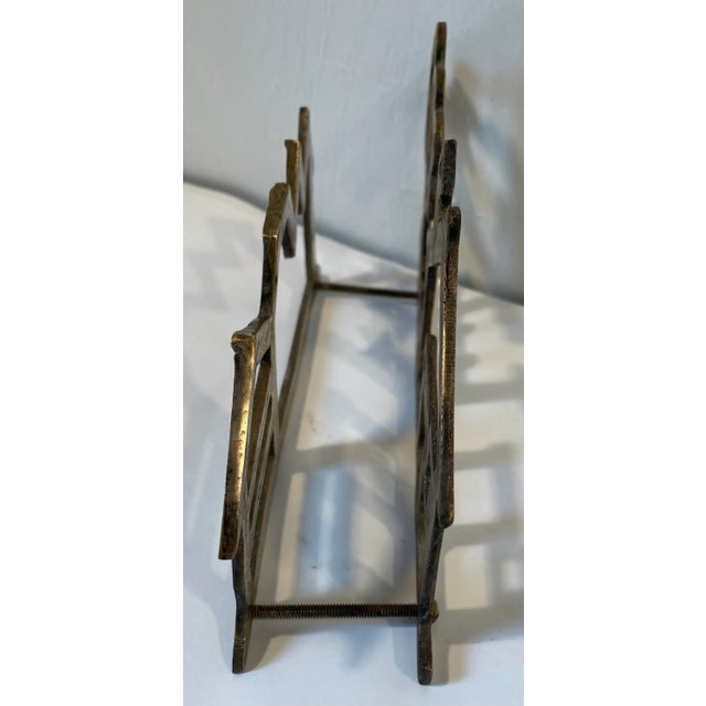 Vintage Brass Figural Napkin Holder For Sale - Image 4 of 6