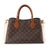 Modern Louis Vuitton Vendôme MM Monogram Canvas Cream Leather Gold-Tone Handle Bag For Sale - Image 3 of 13