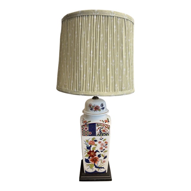 Imari Handmade Asian Lamp For Sale