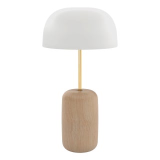 White Lampshade Nina Table Lamp by Harto For Sale