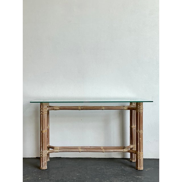 This vintage console table exemplifies the breezy elegance of Coastal Modern design, heavily influenced by the iconic...
