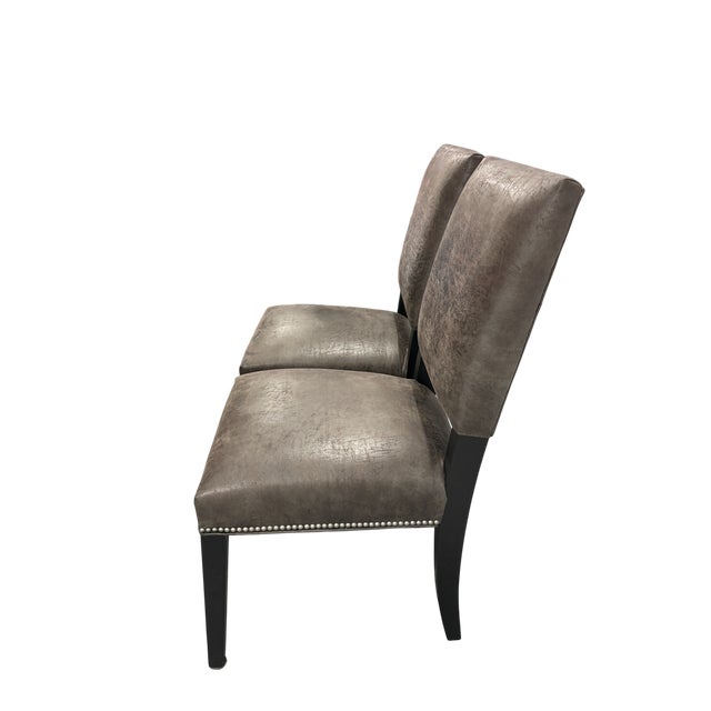 Wood Arhaus Torino Dining Chairs - A Pair For Sale - Image 7 of 14