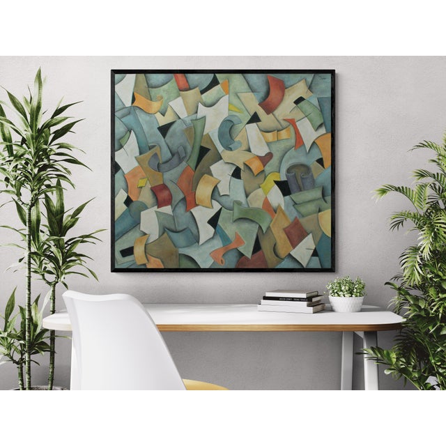 "Motion"/Geometric Oil Painting/ by Trish Toro For Sale - Image 10 of 12