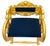 Late 19th Century Antique Federal Style Carved Swan and Eagle Carousel Chair Newly Reupholstered For Sale - Image 5 of 8